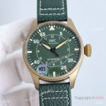 Swiss IWC Big Pilot's Watch 43mm Spitfire Green Dial Bronze case Watches